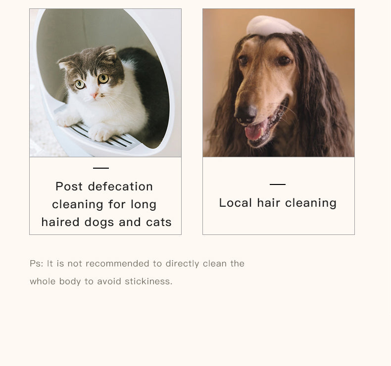 Coconut Oil Skincare Leave-in pet hair cleaning foam