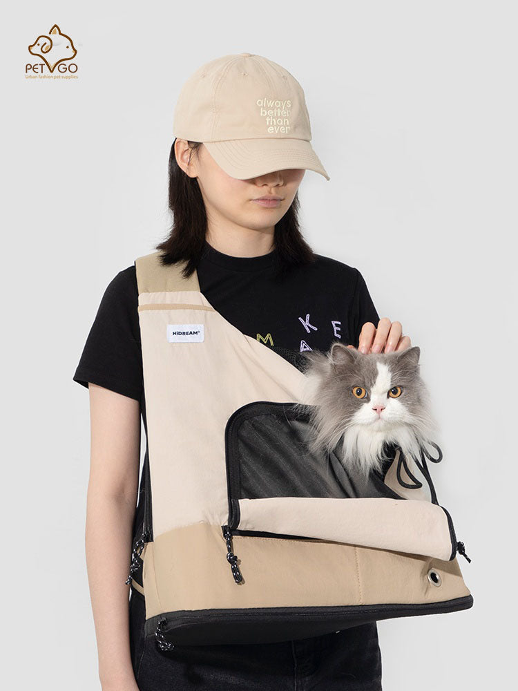 Cross shoulder chest pet travel bag