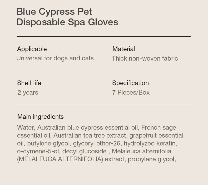 Disposable cleaning and repairing hair gloves for pets
