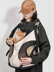 Pet front hugging tote bag