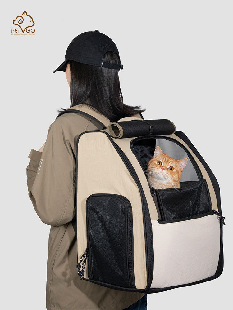 First class high capacity pet backpack
