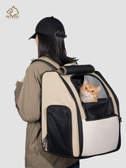 First class high capacity pet backpack
