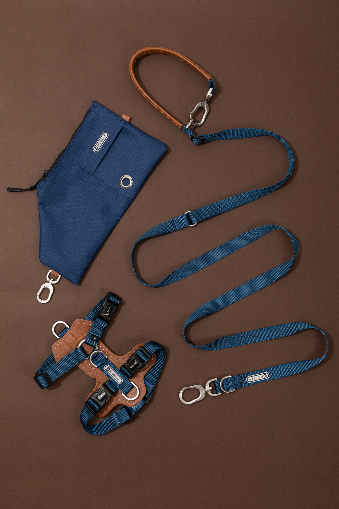 BOBO series hands-free diagonal pet leash