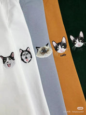 Pet embroidered T-shirt