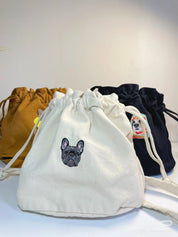 Pet embroidery bucket bag