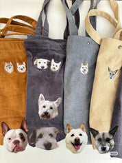 Pet embroidered canvas bag