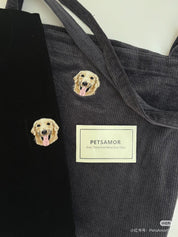 Pet embroidered canvas bag