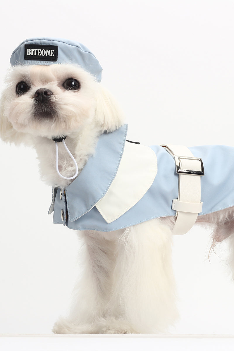 Paris Left Bank fashion trench coat