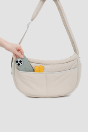 Soft fufu pet crossbody bag