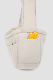 Soft fufu pet crossbody bag