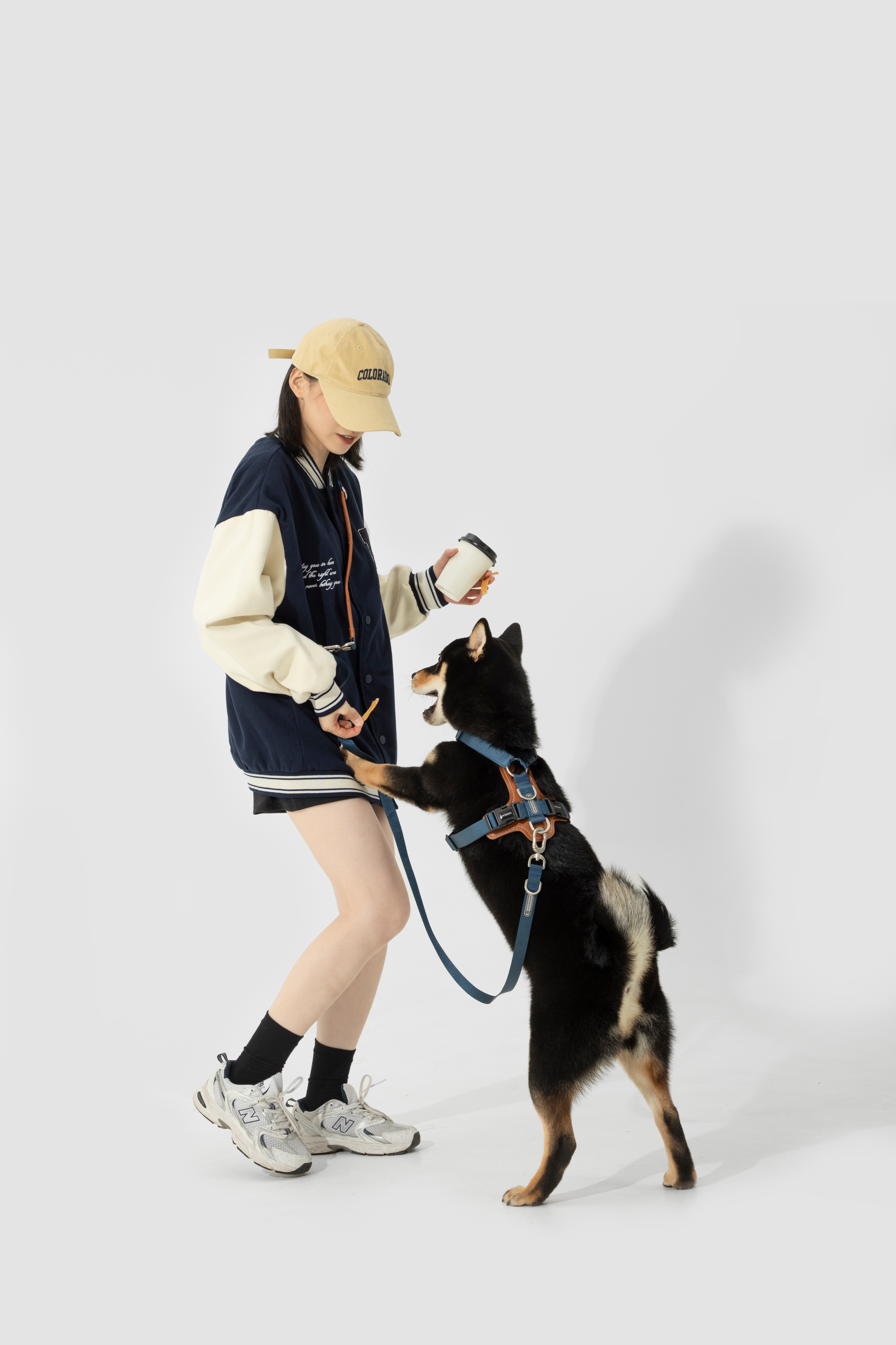 BOBO series hands-free diagonal pet leash