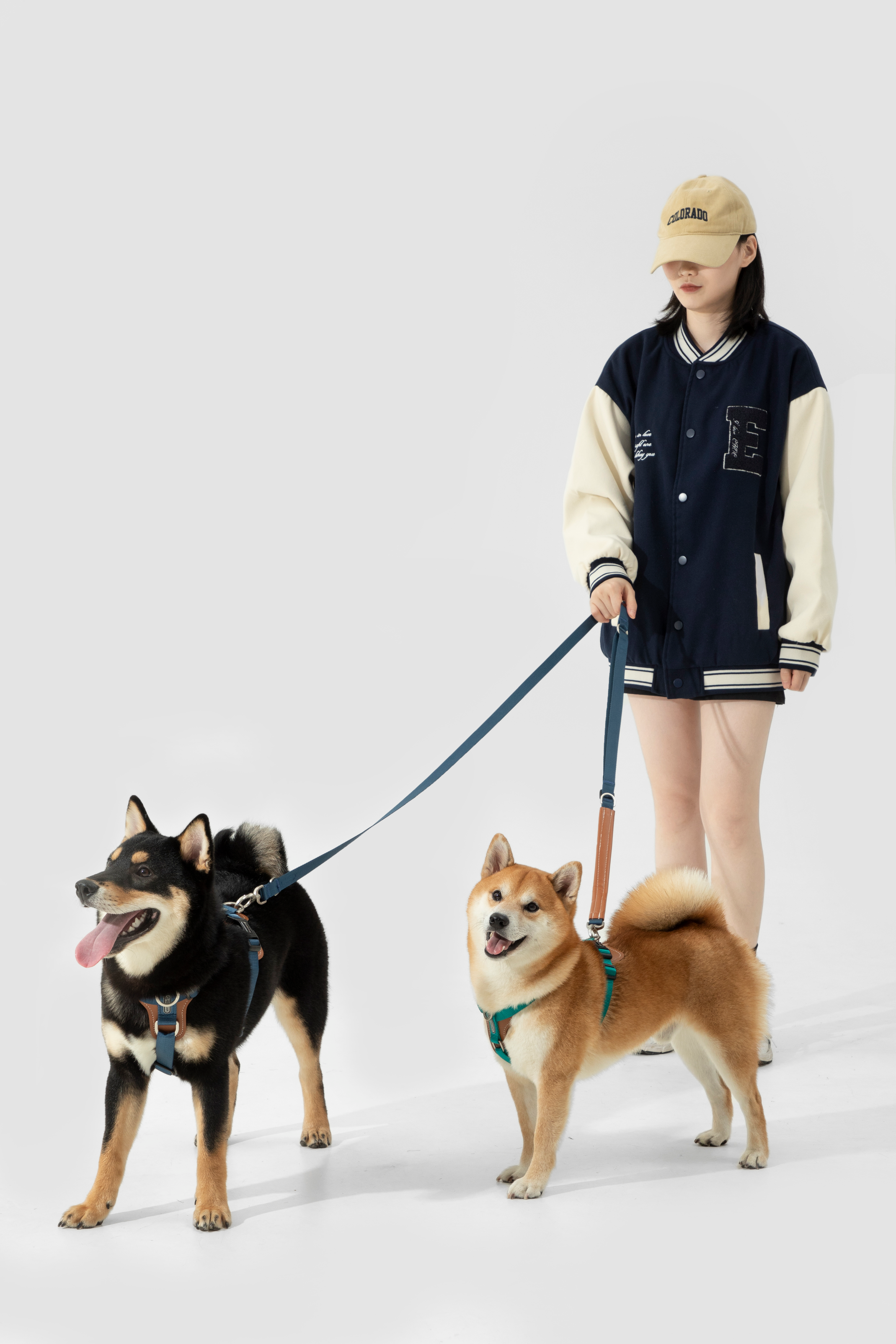 BOBO series hands-free diagonal pet leash