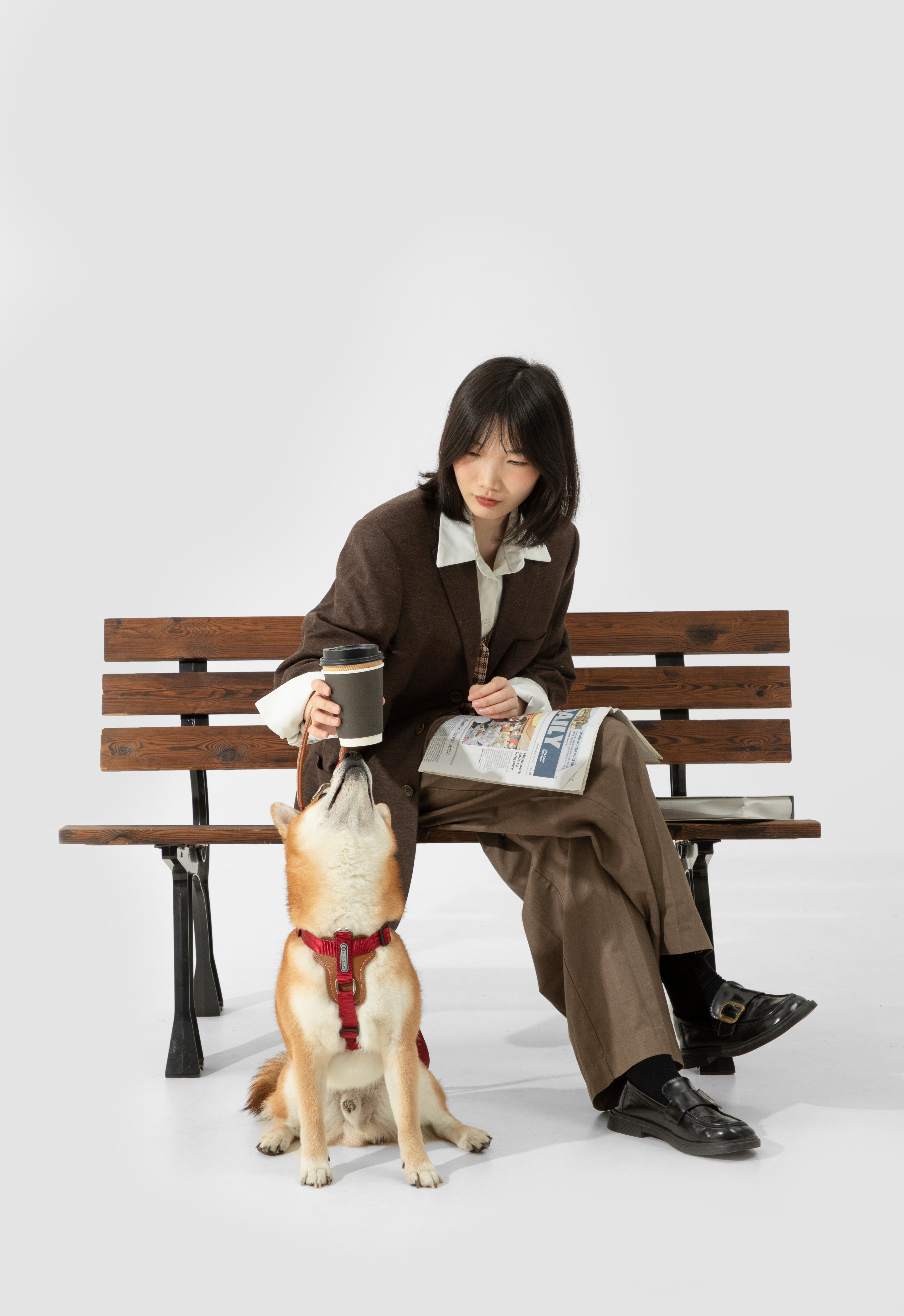 BOBO series hands-free diagonal pet leash