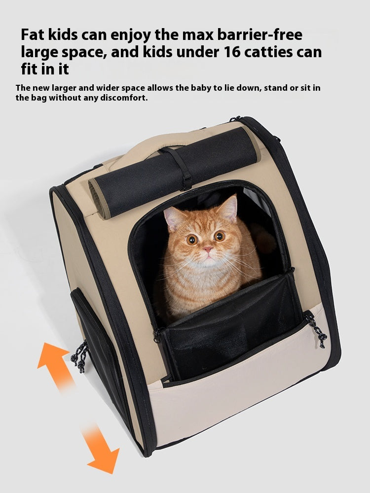 First class high capacity pet backpack