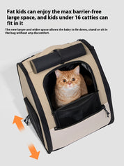 First class high capacity pet backpack