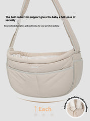 Soft fufu pet crossbody bag