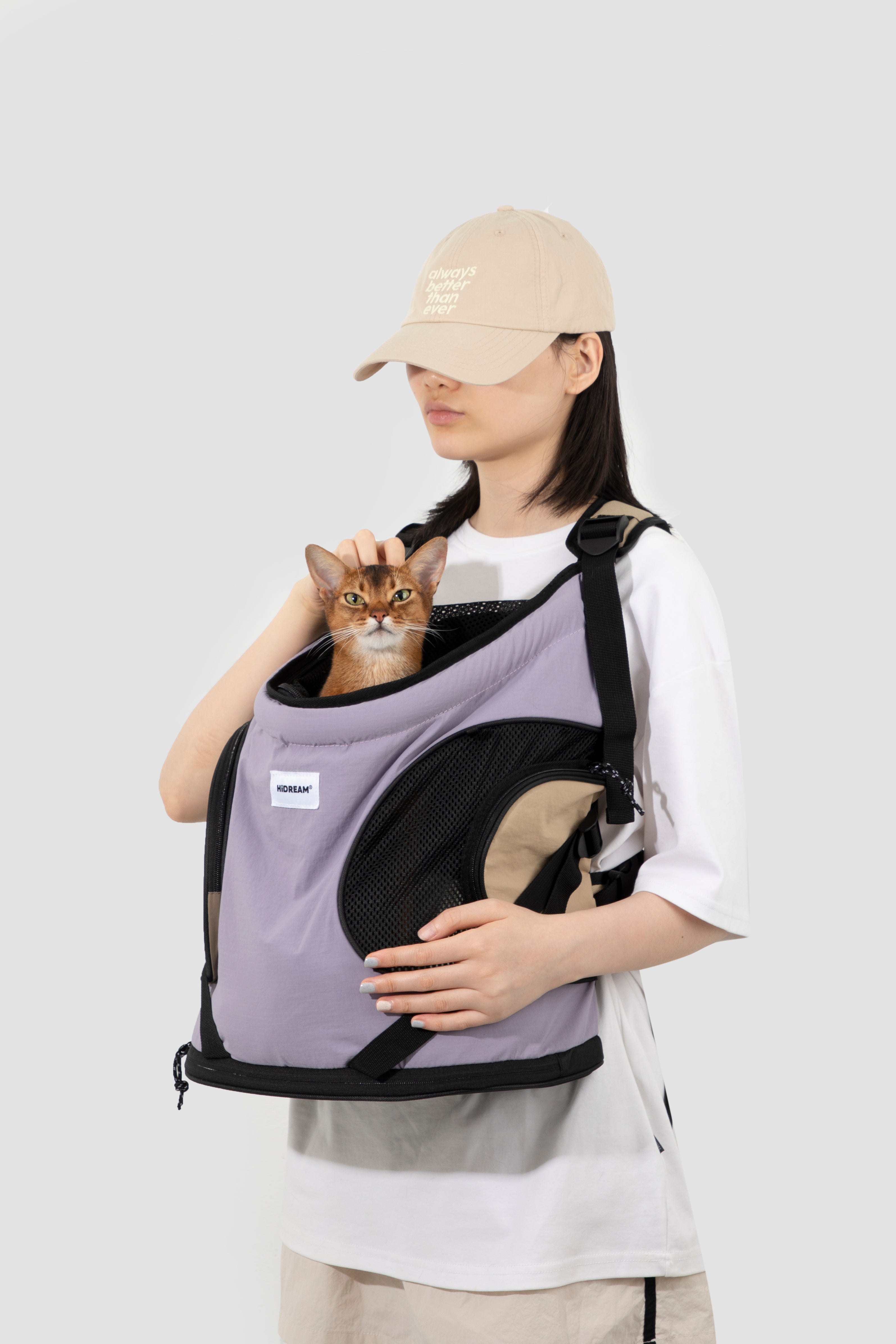 Pet front hugging tote bag