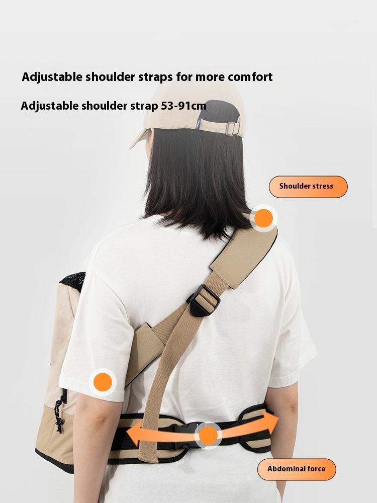 Cross shoulder chest pet travel bag