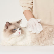 Disposable cleaning and repairing hair gloves for pets