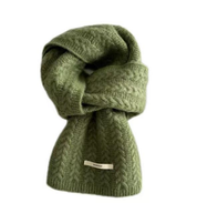 Pure wool embroidered scarf with needle pattern