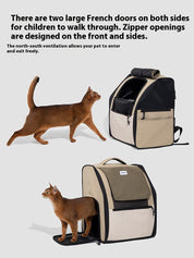 First class high capacity pet backpack