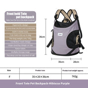 Pet front hugging tote bag