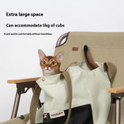 Stylish pet travel shoulder bag in high texture tones