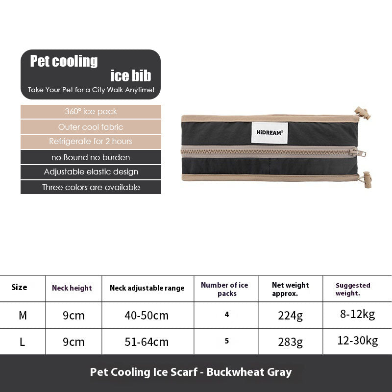 Pet outdoor cooling scarf