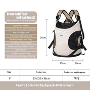 Pet front hugging tote bag